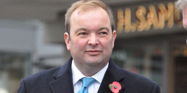 James Duddridge, Conservative MP for Rochford and Southend East, at an Armistice ceremony in Southend.