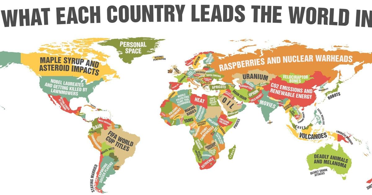 Every Country In The World Is Really Good At Something (INFOGRAPHIC ...