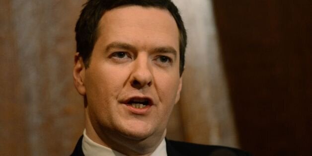 Chancellor of the Exchequer George Osborne addressing the Open Europe conference in London today where he has raised the prospect of Britain leaving the European Union if the 28-nation bloc fails to undertake fundamental reforms to improve competitiveness, create jobs and protect the rights of countries which are not in the single currency.