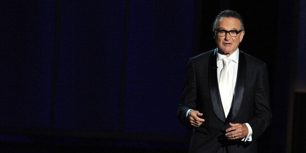 LOS ANGELES, CA - SEPTEMBER 22: Presenter Robin Williams speaks onstage during the 65th Annual Primetime Emmy Awards held at Nokia Theatre L.A. Live on September 22, 2013 in Los Angeles, California. (Photo by Kevin Winter/Getty Images)