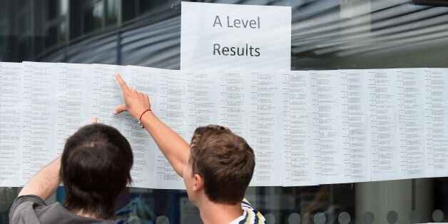 Leaving cert students from Trinity Comprehensive in Ballymun (l-r) Tara Gorey, Michelle Donoghue and Sharon Donoghue celebrate with their results.
