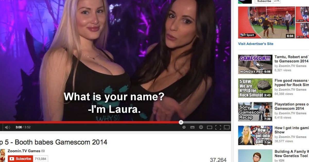 This Gamescom Booth Babes Video Is The Sexist Nadir Of Games 5565