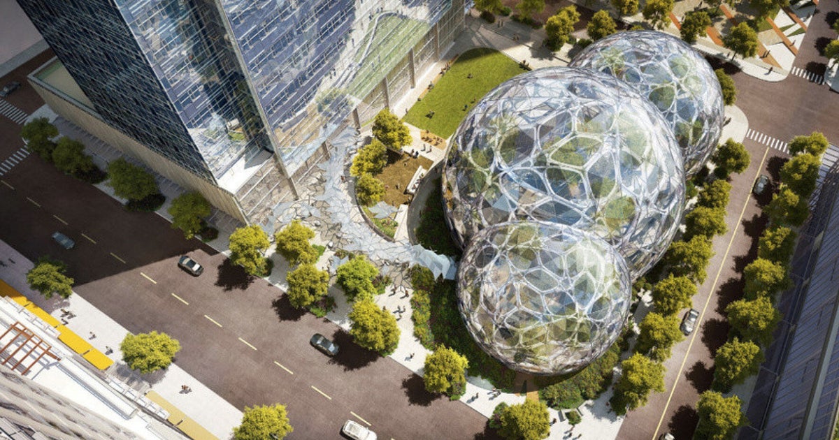 Amazon's 'Greenhouse' HQ Approved For Downtown Seattle (PICTURES