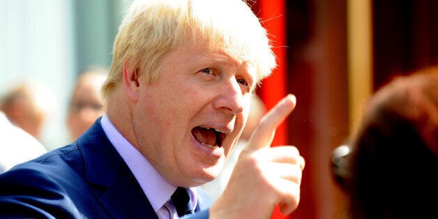 Mayor of London Boris Johnson speaks to the media in central London, during the launch of the Metropolitan Police Impact Zone Team for London's West End.