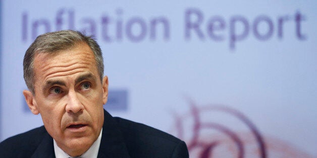 Mark Carney, governor of the Bank of England, speaks during a news conference in London, U.K., on Wednesday, Aug. 13, 2014. The pound strengthened a third day versus the euro as investors prepared to mine the Bank of England's quarterly Inflation Report for guidance on when the bank will start to increase interest rates. Photographer: Simon Dawson/Bloomberg via Getty Images