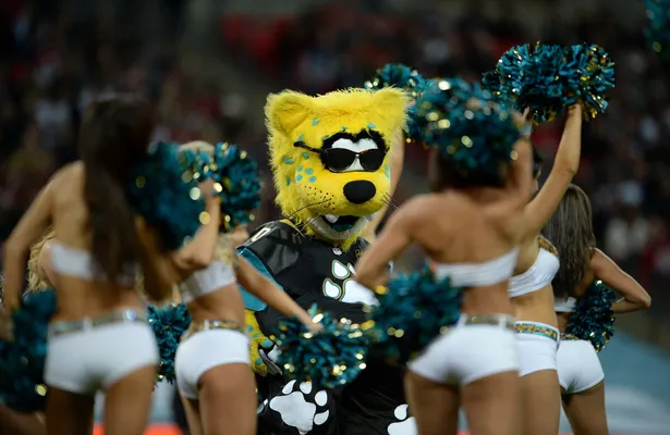Jaguars mascot loses bet, dances in a thong 