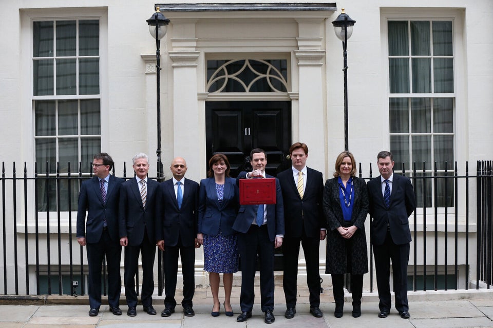 The Chancellor George Osborne Prepares To Give His Budget To Parliament