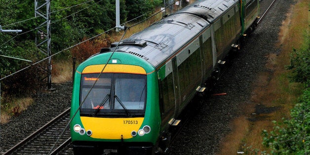 A London Midland train in West Bromwich.