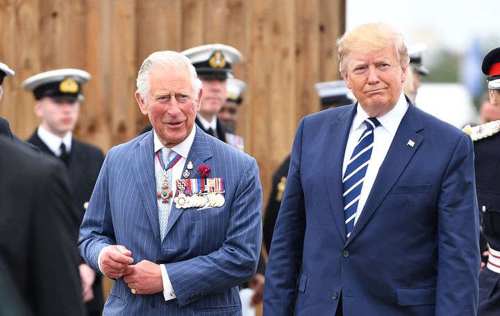 Prince Charles and U.S. President Donald Trump are seen here together.