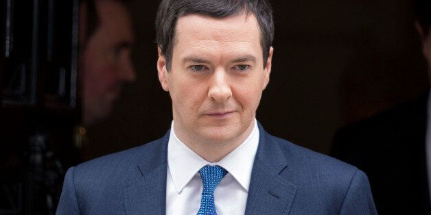 George Osborne, U.K. chancellor of the exchequer, reacts as he leaves 11 Downing Street in London, U.K., on Wednesday, March 19, 2014. Osborne will lay out a budget today focused on securing Britain's economic recovery and rebutting opposition Labour Party claims that he's ignoring the rising cost of living. Photographer: Jason Alden/Bloomberg via Getty Images