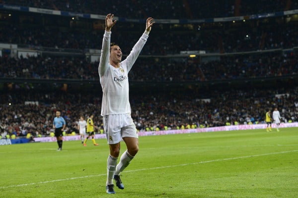 Football GIF: Cristiano Ronaldo Salutes Sepp Blatter With 'Commander' Goal  Celebration vs Sevilla