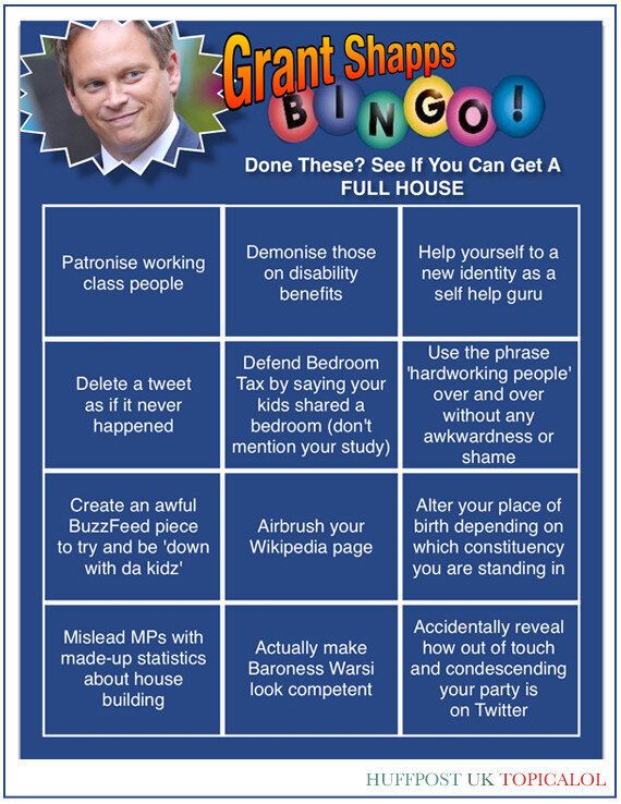 Play Grant Shapps Bingo Huffpost Uk