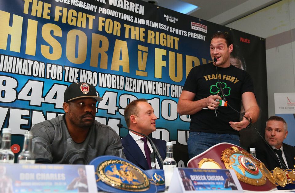 Dereck Chisora And Tyson Fury Press Conference