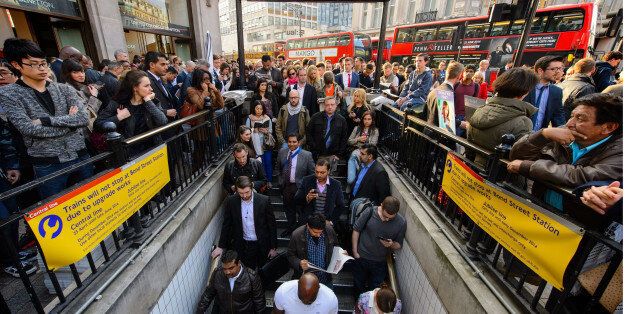 File photo dated 29/04/14 of people queuing outside Oxford Circus underground station, in central London, during the 48 hour strike by RMT union members as fresh talks aimed at averting a new round of strikes by London Underground workers will be held today, with little sign of a breakthrough in a bitter row over ticket office closures.