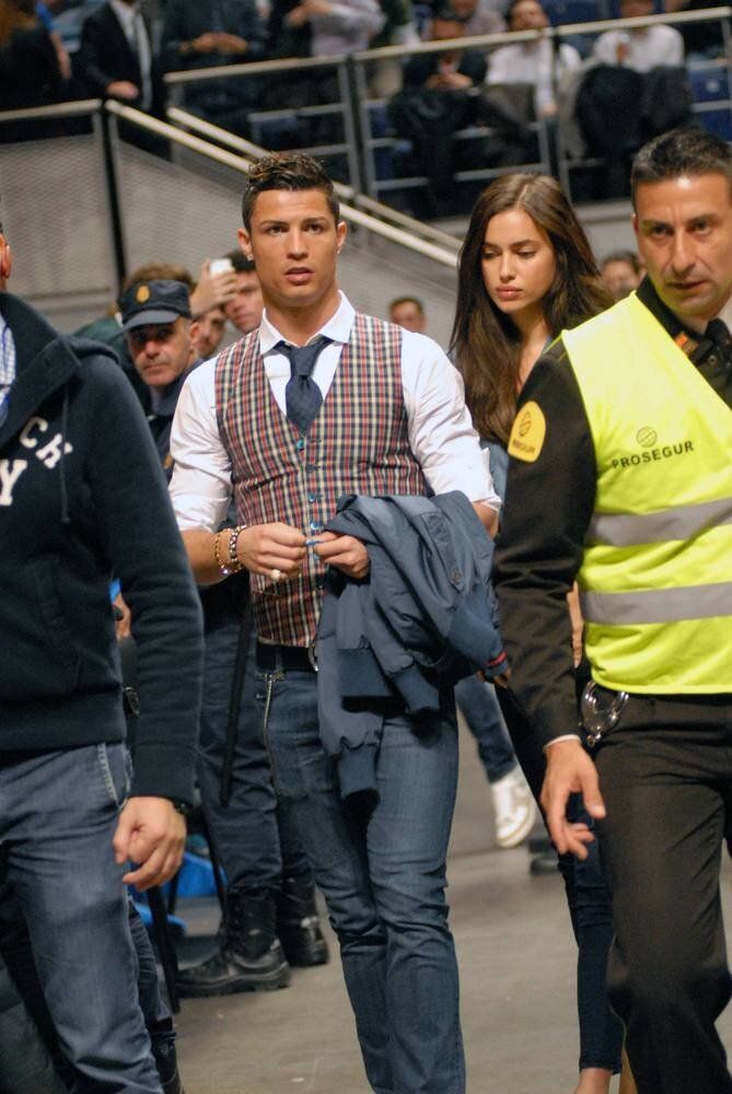 Ronaldo can't keep his eyes off Irina
