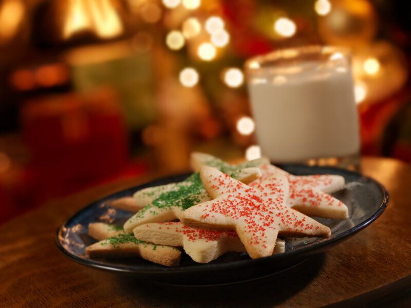 Star-Shaped Cookies With Sprinkles