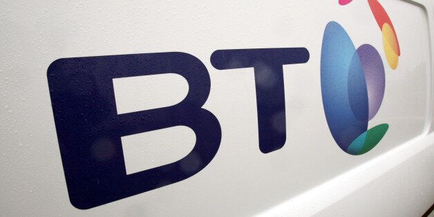 Undated file photo of a British Telecom van. BT claimed its Premier League offering was helping it win its battle with Sky today as it grew broadband and TV revenues by a quarter.