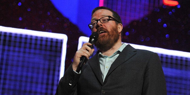 LONDON, ENGLAND - MARCH 06: Frankie Boyle performs onstage for 'Give It Up For Comic Relief' at Wembley Arena on March 6, 2013 in London, England. (Photo by Dave J Hogan/Getty Images)