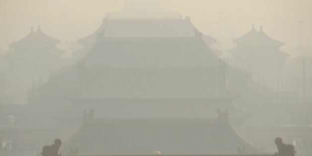China has ongoing pollution problems, pictured is Beijing