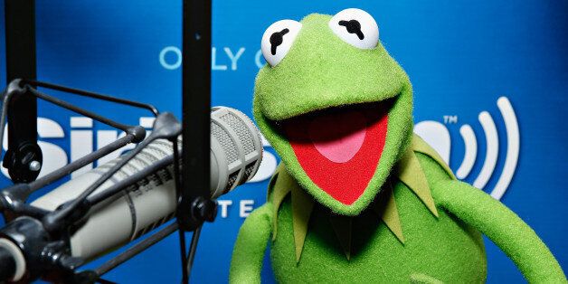 NEW YORK, NY - MARCH 18: (EXCLUSIVE COVERAGE) Kermit the Frog visits the SiriusXM Studios on March 18, 2014 in New York City. (Photo by Cindy Ord/Getty Images)