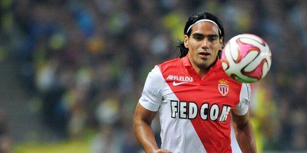 Monaco's Colombian forward Radamel Falcao runs with the ball during the French L1 football match between Nantes (FCN) and Monaco (ASMFC) on August 24, 2014 at the Beaujoire stadium in Nantes, western France. AFP PHOTO / JEAN-SEBASTIEN EVRARD (Photo credit should read JEAN-SEBASTIEN EVRARD/AFP/Getty Images)