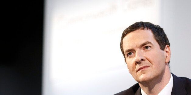 George Osborne, U.K. chancellor of the exchequer, sits and listens during the Commonwealth Games Business Conference in Glasgow, U.K., on Tuesday, July 22, 2014. Scotland holds a referendum on Sept. 18, with the main political parties in London united in their opposition to the nationalists led by Scottish First Minister Alex Salmond. Photographer: Simon Dawson/Bloomberg via Getty Images