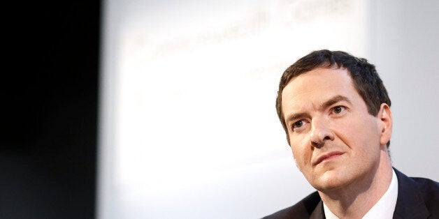 George Osborne, U.K. chancellor of the exchequer, sits and listens during the Commonwealth Games Business Conference in Glasgow, U.K., on Tuesday, July 22, 2014. Scotland holds a referendum on Sept. 18, with the main political parties in London united in their opposition to the nationalists led by Scottish First Minister Alex Salmond. Photographer: Simon Dawson/Bloomberg via Getty Images