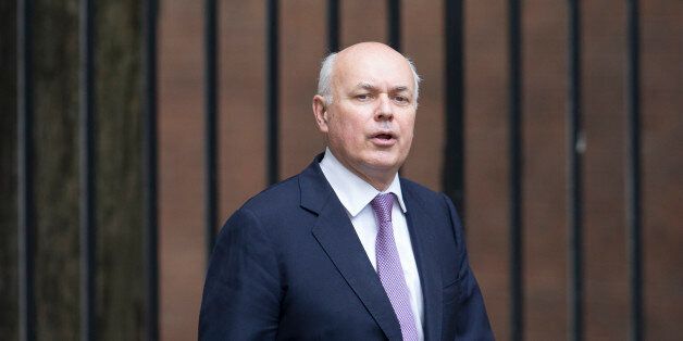 LONDON, ENGLAND - JULY 18: Iain Duncan Smith, Secretary of State for Work and Pensions, arrives in Downing Street for a Cabinet meeting on July 18, 2014 in London, England. Malaysia Airlines Flight MH17, on its way from Amsterdam to Kuala Lumpur and carrying 295 passengers and crew, is believed to have been shot down by a surface-to-air missile, according to U.S. intelligence officials and Ukrainian authorities quoted in published reports. The area is under control of pro-Russian militias. (Ph