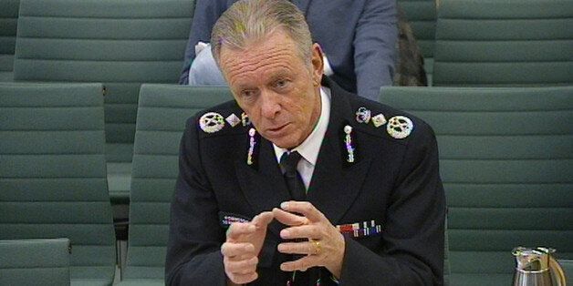 Metropolitan Police Commissioner Sir Bernard Hogan-Howe gives evidence to the Commons Home Affairs Committee hearing
