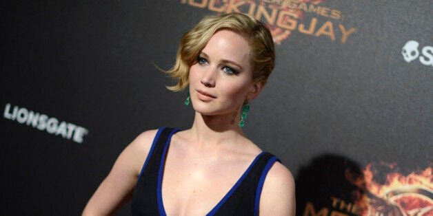 Jennifer Lawrence seen at the Hunger Games: Mockingjay - Part 1 party at the 67th international film festival, Cannes, southern France, Saturday, May 17, 2014. (Photo by Arthur Mola/Invision/AP)