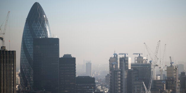 City Of London General View Cityscape, London, United Kingdom, Architect Architect Unknown, City Of London General View Cityscape Landscape View Of City With 30 St Mary Axe And The Lloyds Building. (Photo by View Pictures/UIG via Getty Images)