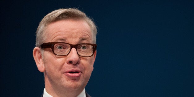 Education Secretary Michael Gove speaks to delegates during the Conservative Conference 2013, held at Manchester Central