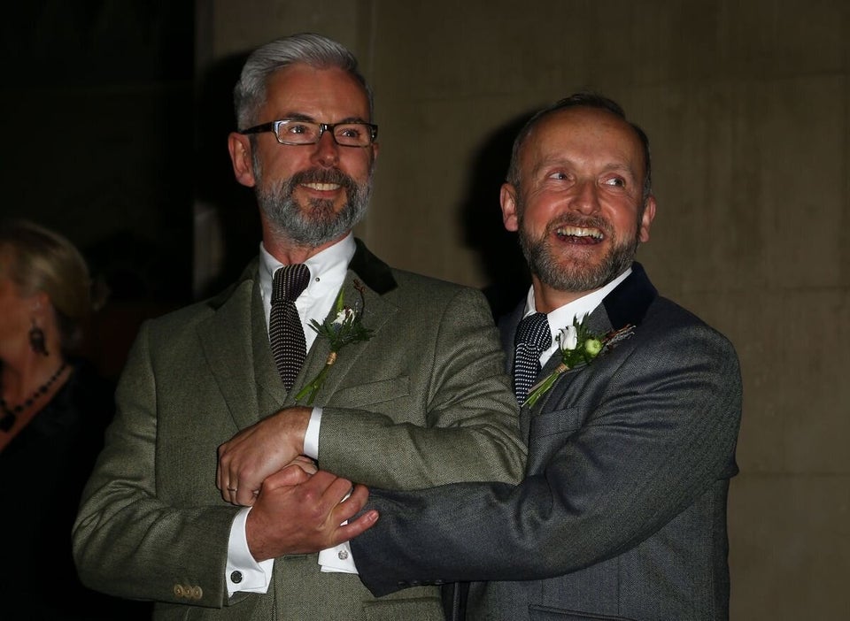 Actor Andrew Wale (left) and guesthouse owner Neil Allard