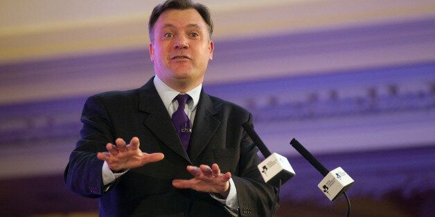 Ed Balls, the opposition Labour Party's treasury affairs spokesman, speaks during the British Chambers Of Commerce Annual Conference (BCC) at the Central Hall in London, U.K., on Thursday, March 15, 2012. Fitch Ratings said Britain risks losing its top investment grade because of its limited ability to deal with shocks, days before Chancellor of the Exchequer George Osborne will present his annual budget. Photographer: Simon Dawson/Bloomberg via Getty Images