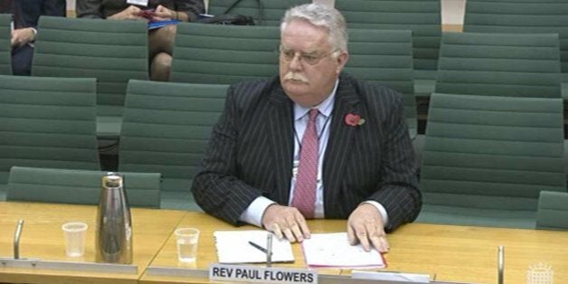 Paul Flowers giving evidence to MPs