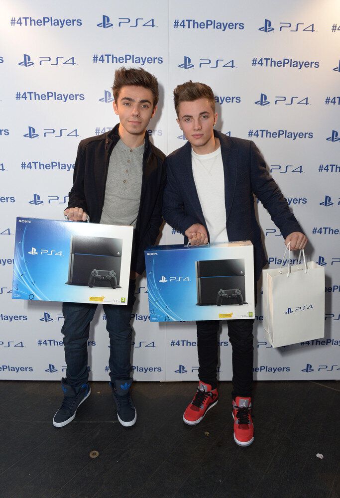 Nathan Sykes from The Wanted and Ollie Marland 