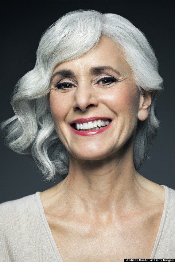 woman with gray hair