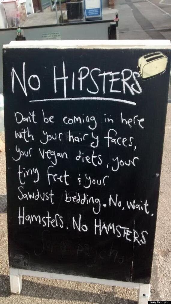 Café Chalkboard Sign Of The