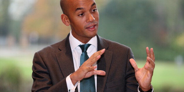 Shadow Business Secretary Chuka Umunna takes questions during a visit to TTP group in Melbourn, Cambridgeshire.