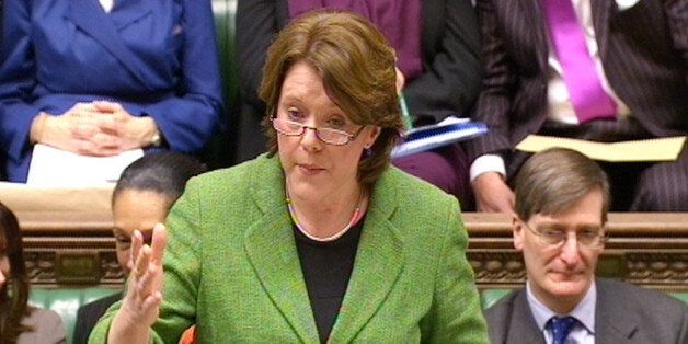 Culture Secretary Maria Miller speaks in the House of Commons during a debate on Gay marriage proposals as as David Cameron faces being deserted by more than half of his MPs over the highly-charged issue.