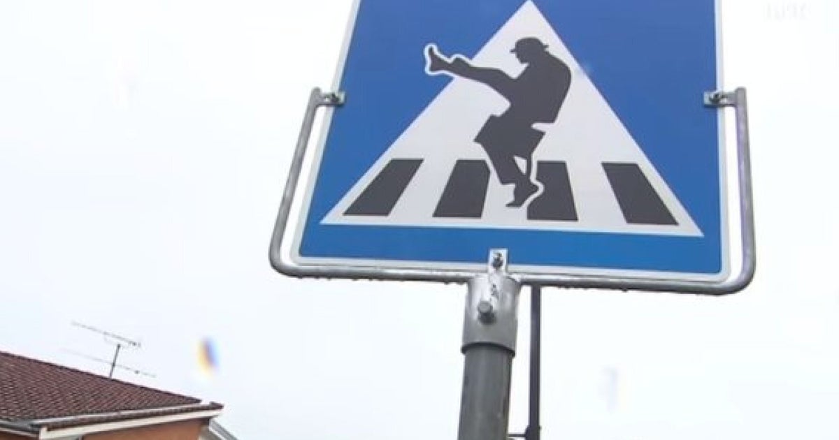 Python Crossing Sign There's A Monty Python 'Ministry Of Silly Walks' Crossing Sign In ...