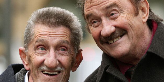 The Chuckle Brothers, Barry (left) and Paul Elliott, arrive at Southwark Crown Court in London, where they wil appear as witnesses in the trial of Former DJ Dave Lee Travis who is accused of 13 counts of indecent assault dating back to between 1976 and 2003, and one count of sexual assault in 2008.