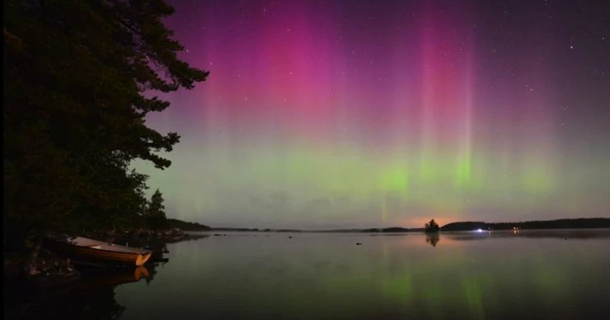 Northern Lights As Solar Storm Blooms Above Earth