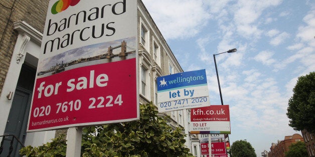 For sale and for let signs outside houses in London on Tuesday, June 30, 2009. House prices in Britain have risen 0.9 percent in June, and have risen in three of the past four months, the Nationwide Building Society said on Tuesday. Nationwide said the average price for a house in Britain is 156,442 pounds ($259,000), still down 9.3 percent on a year ago. The company is Britain's No. 3 mortgage lender (AP Photo/Simon Dawson)