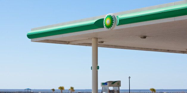 A BP Plc gas station stands empty across from the Gulf of Mexico in Long Beach, Mississippi, U.S., on Monday, March 5, 2012. BP Plc may face as much as $17.6 billion in civil pollution fines and possibly billions of dollars more in criminal penalties as its settlement with businesses and individuals harmed by the 2010 Gulf of Mexico oil spill shifts the focus to government claims. Photographer: Julie Dermansky/Bloomberg via Getty Images