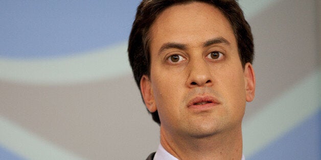 Labour Party Leader Ed Miliband Speaks At A Press Conference For The Launch Of Labour'S 5 Point Plan For Jobs And Growth At The Labour Headquarters At 39 Victoria Street, London. (Photo by John Phillips/UK Press via Getty Images)