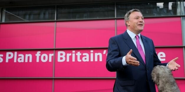 Shadow Chancellor Ed Balls talks to Sky's Eamonn Holmes at Manchester Central ahead of the Labour Party Annual Conference.