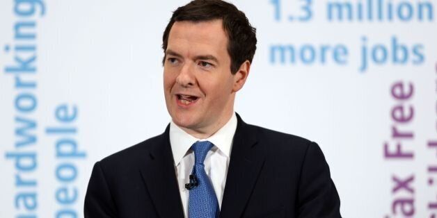 Chancellor of the Exchequer George Osborne, delivers a keynote speech on the economy during a visit to Tilbury Docks in Essex.
