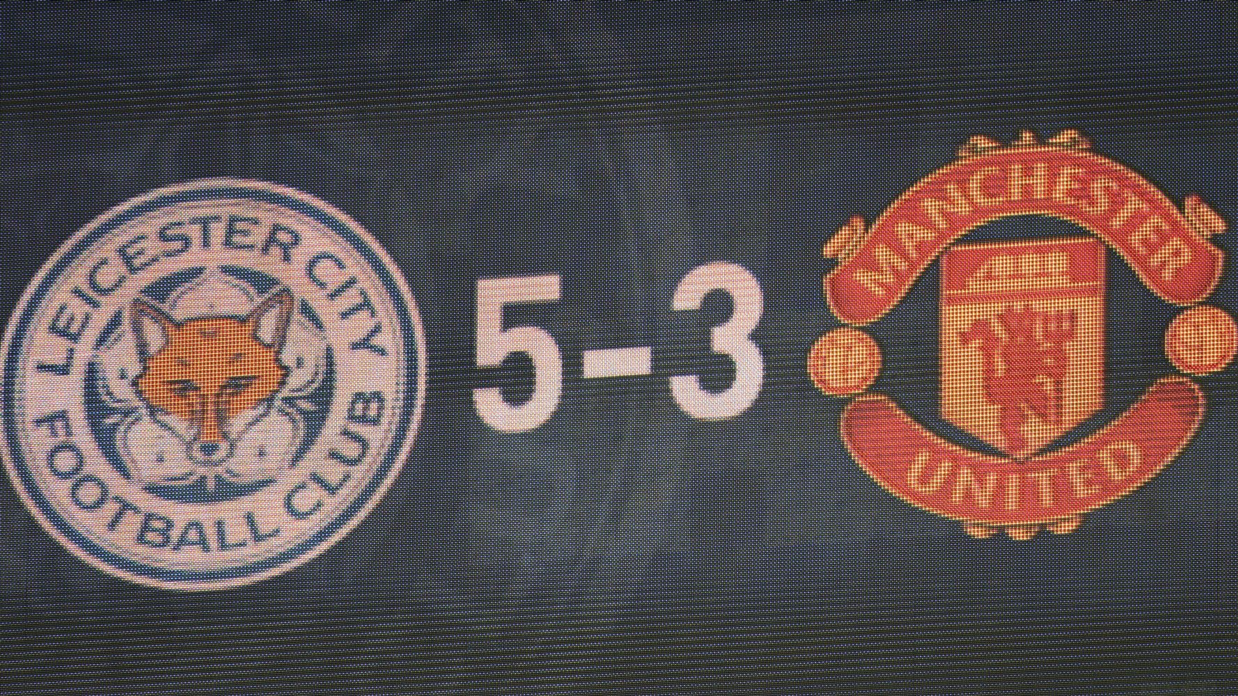 Leicester City 53 Manchester United Here's The Reds' Last Defeat From