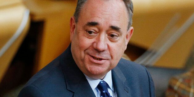 First Minister Alex Salmond makes a statement at the Scottish Parliament in Edinburgh as MSPs return to Holyrood for the first time since Scotland voted to reject independence.